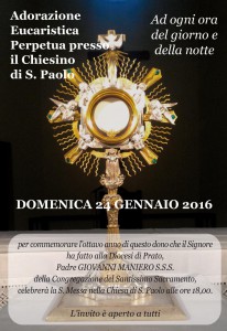 2016-01-24 – 4° anniversario AEP – Chiesa SACRA FAMIGLIA – Prato