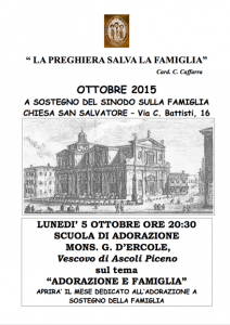 2015-10-05 – Adorazione e Famiglia – Ss Salvatore – Bologna