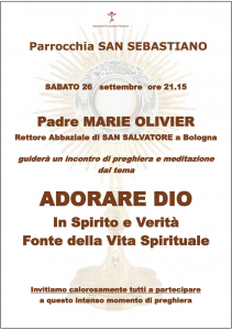 2015-09-26 – Adorare DIO – Parrocchia San Sebastiano – Massa Carrara