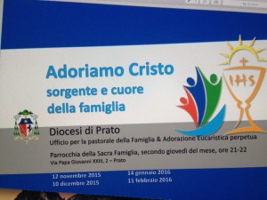 Diocesi Prato – Adoriamo Cristo Sorgente e Cuore della Famiglia