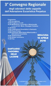 2016-04-10 – Terzo convegno regionale adoratori – Siracusa