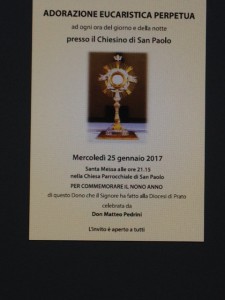 Prato<br>9° ANNIVERSARIO AEP<br>cappella SAN PAOLO