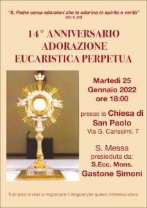 2022-01-25 – 14° anniversario AEP – San Paolo – Prato