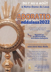 ADORATIO 2022<br>un congresso sull’Adorazione Eucaristica dal 1 al 6 agosto 2022