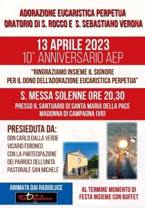 2023-04-13 – 10° anniversario AEP – Oratorio S. Rocco Verona