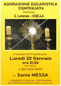 2024-01-22 – San Lorenzo USELLA – 6° anno di Adorazione Eucaristica Continuata