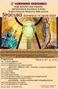 in Sicilia<br>8° Convegno Regionale degli Adoratori