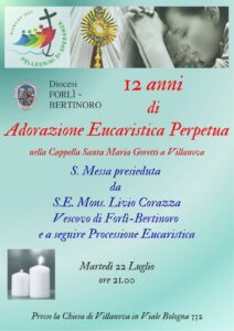 2025-22-07 – Anniversario Villanova – Santa Maria In Villanova – Cappella Santa Maria Goretti