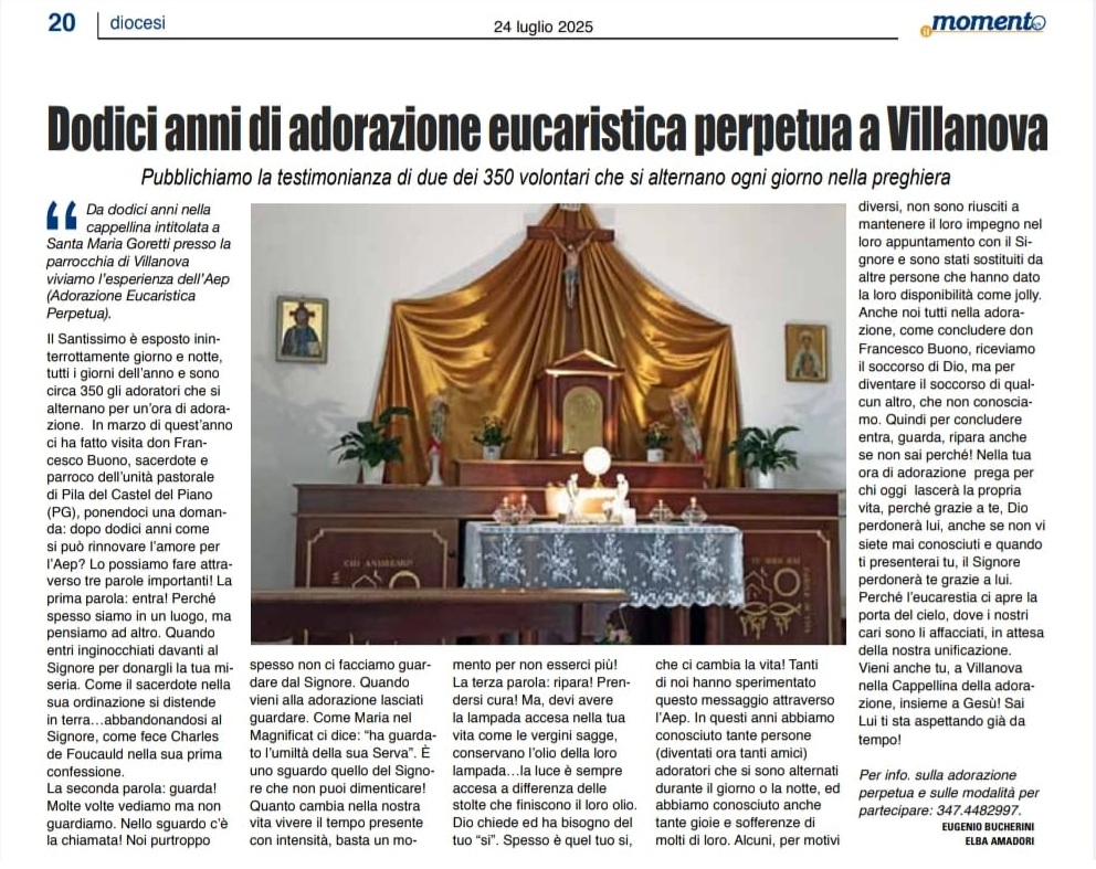 12 anni di AEP a Villanova di Forlì