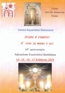 2019-02-14 65° anniversario AE quotidiana – Chiesa della Santissima Annunziata – Teramo – Suore Missionarie della Eucarestia