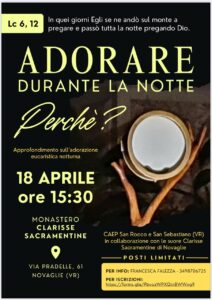 2026-04-18 – Novaglie (VR) Monastero Clarisse Sacramentine